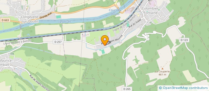 localisation de l'entreprise MADAME JENNY THURIES  COLOMBIER-FONTAINE