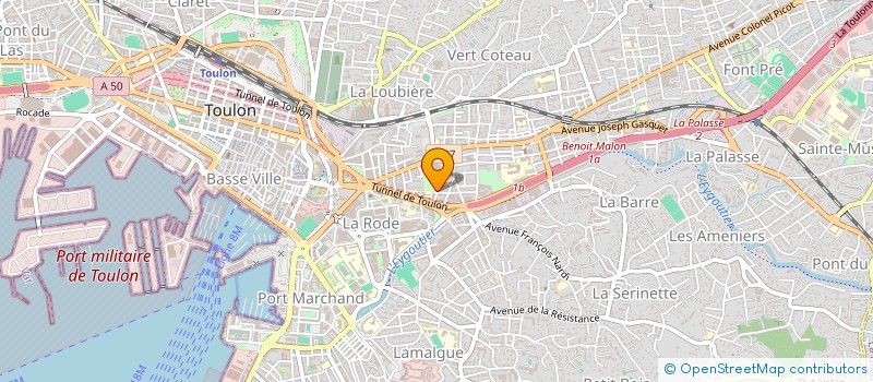 localisation de l'entreprise MADAME JENNY VALEILLES  TOULON