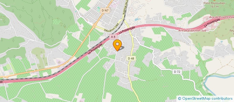 localisation de l'entreprise MADAME JENNYFER ALUNNI à VIDAUBAN