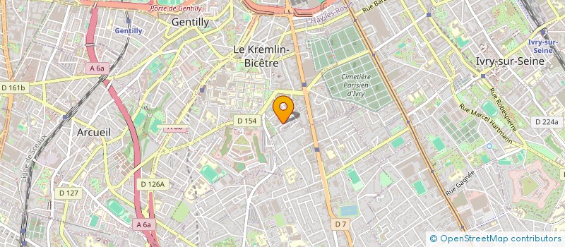 localisation de l'entreprise MADAME JENNYFER BEARD à LE KREMLIN-BICETRE