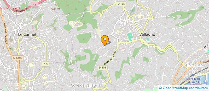 localisation de l'entreprise MADAME JENNYFER BONAFOS à VALLAURIS