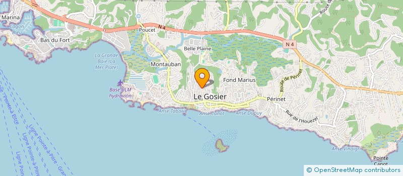 localisation de l'entreprise MADAME JENNYFER COUMBA  LE GOSIER