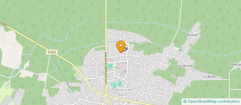 localisation de l'entreprise MADAME JENNYFER DUBREUIL  PARENTIS-EN-BORN