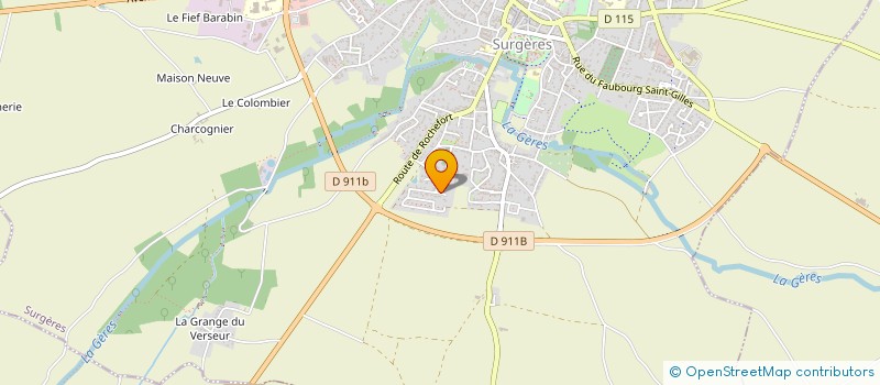 localisation de l'entreprise MADAME JENNYFER GORIN à SURGERES
