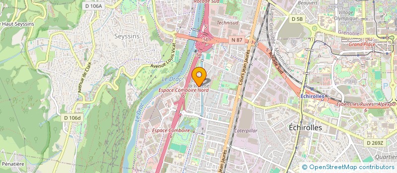 localisation de l'entreprise MADAME JENNYFER KABIKA à ECHIROLLES