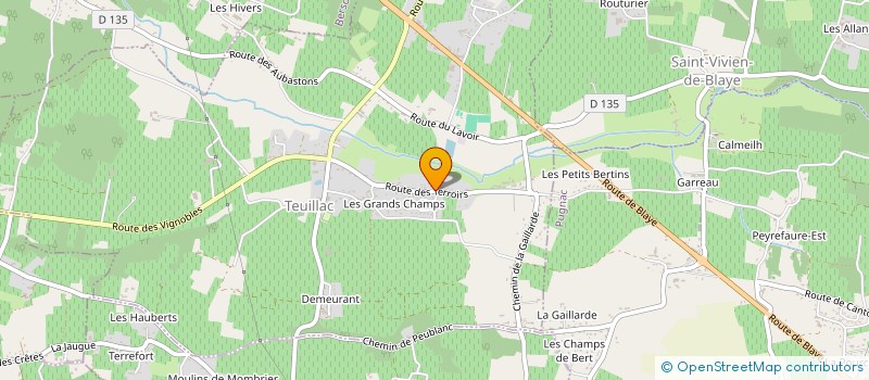 localisation de l'entreprise MADAME JENNYFER LALANDE à TEUILLAC