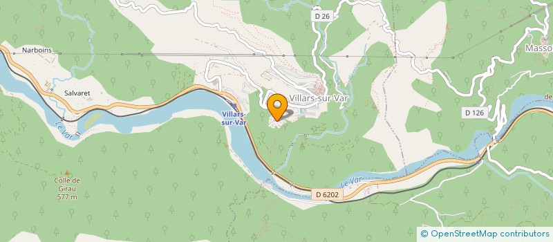 localisation de l'entreprise MADAME JENNYFER LAURENT à VILLARS-SUR-VAR