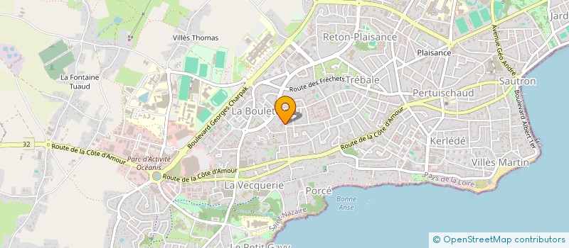 localisation de l'entreprise MADAME JENNYFER LEPOURTOIS à SAINT-NAZAIRE