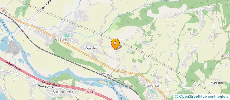 localisation de l'entreprise MADAME JENNYFER PEREIRA  ARGAGNON