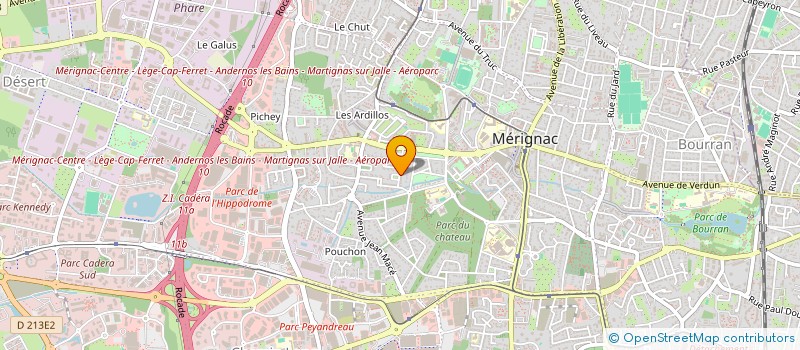 localisation de l'entreprise MADAME JEOUNG LEE  MERIGNAC