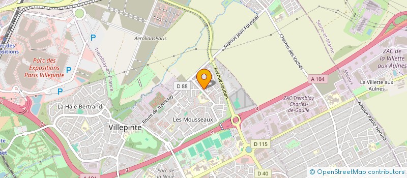 localisation de l'entreprise MADAME JEREBA BOUNE à VILLEPINTE