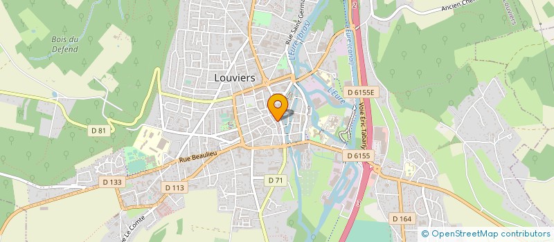 localisation de l'entreprise MADAME JEREMIE THUILLIER à LOUVIERS