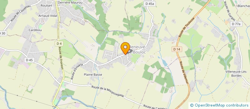 localisation de l'entreprise MADAME JEROME BENITES  VILLENEUVE LES BOULOC