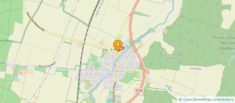 localisation de l'entreprise MADAME JEROMINE FREBOURG  OSTHEIM