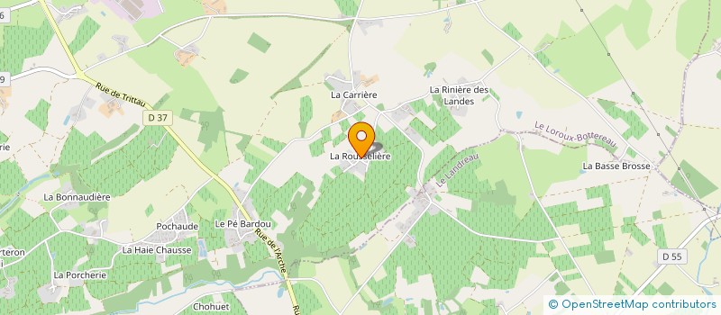 localisation de l'entreprise MADAME JEROMINE LEQUIPE  LE LOROUX-BOTTEREAU