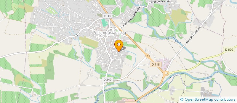 localisation de l'entreprise MADAME JEROMINE TRINQUES  VILLEMOUSTAUSSOU