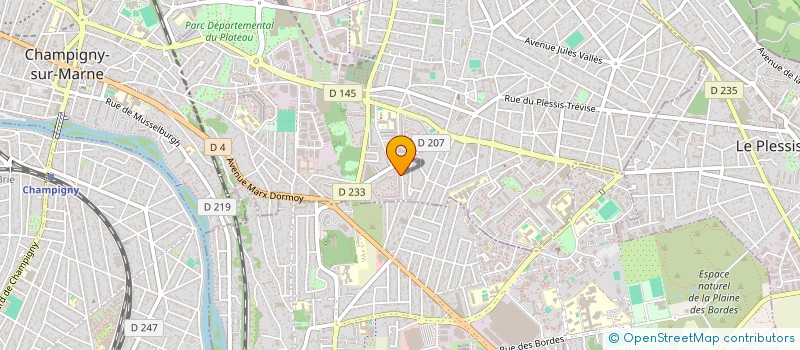 localisation de l'entreprise MADAME JEROMY MARUSILIN à CHAMPIGNY-SUR-MARNE