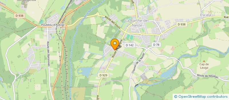 localisation de l'entreprise MADAME JERUSA MARISA FERREIRA CARVALHO  LA BARTHE-DE-NESTE