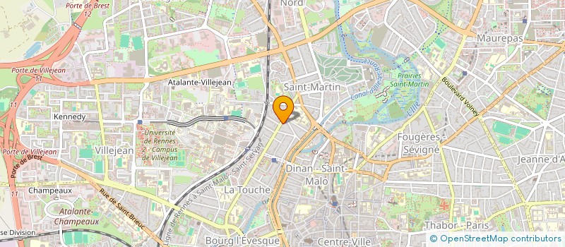 localisation de l'entreprise MADAME JESICA JOUCHE  RENNES