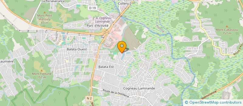 localisation de l'entreprise MADAME JESSALYNE BIENVENU  MATOURY