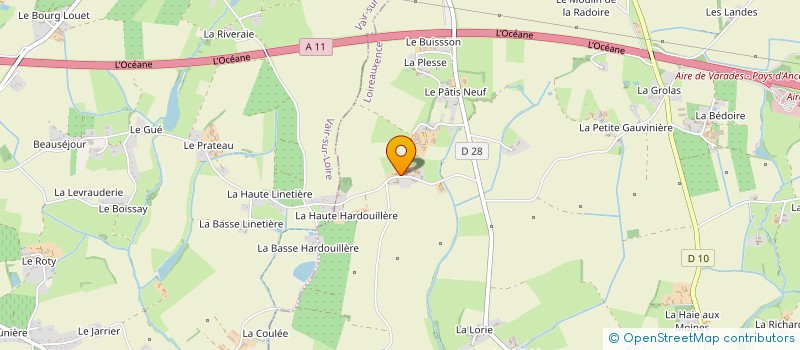 localisation de l'entreprise MADAME JESSICA ALLAIRE à LOIREAUXENCE