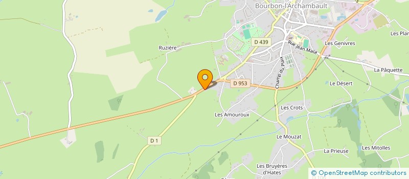 localisation de l'entreprise MADAME JESSICA ALVES  BOURBON-L'ARCHAMBAULT