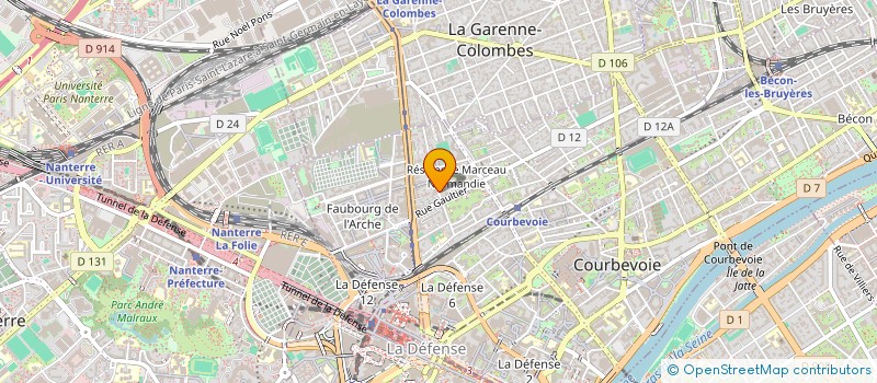 localisation de l'entreprise MADAME JESSICA ALVES à COURBEVOIE