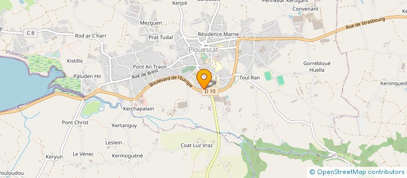 localisation de l'entreprise MADAME JESSICA ANDRE  PLOUESCAT