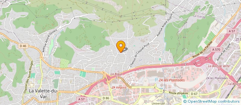 localisation de l'entreprise MADAME JESSICA ANDREO  LA VALETTE-DU-VAR