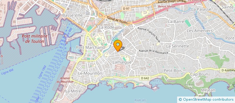 localisation de l'entreprise MADAME JESSICA ANDREUX  TOULON