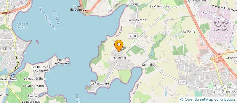 localisation de l'entreprise MADAME JESSICA AUBER à SAINT-MALO