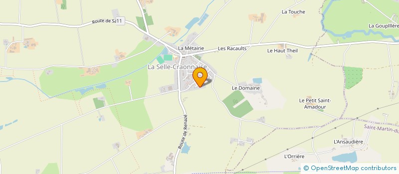 localisation de l'entreprise MADAME JESSICA AUBERT  LA SELLE-CRAONNAISE