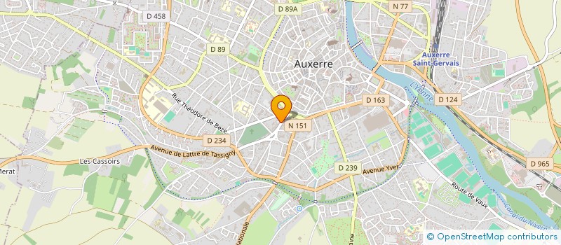 localisation de l'entreprise MADAME JESSICA AULARD à AUXERRE