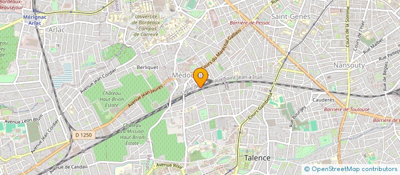 localisation de l'entreprise MADAME JESSICA BACARIA  TALENCE