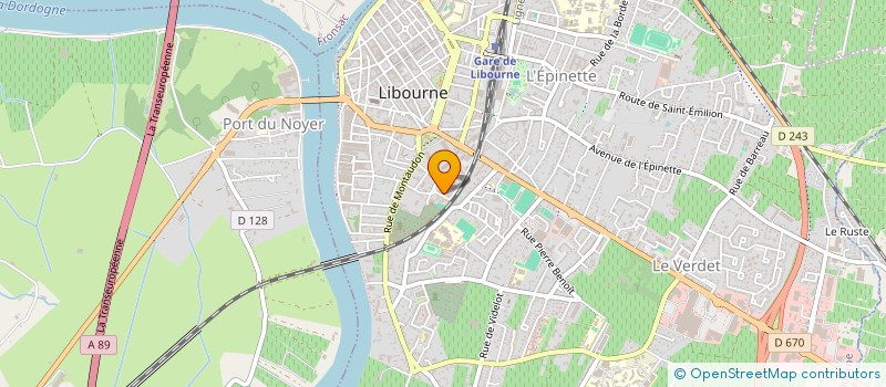 localisation de l'entreprise MADAME JESSICA BAKISSY  LIBOURNE