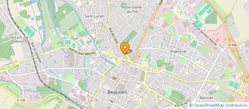 localisation de l'entreprise MADAME JESSICA BARBIER  BEAUVAIS