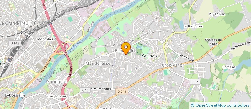 localisation de l'entreprise MADAME JESSICA BARRAUD à PANAZOL