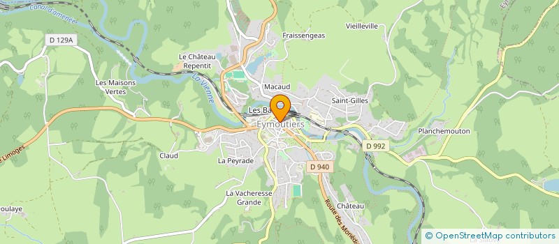 localisation de l'entreprise MADAME JESSICA BARRERE à EYMOUTIERS