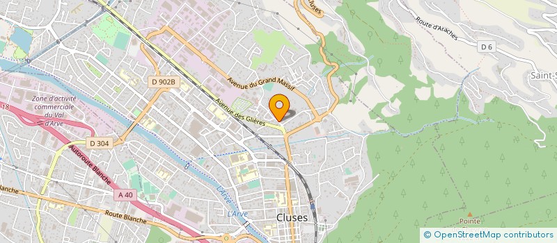 localisation de l'entreprise MADAME JESSICA BARTHELEMY  CLUSES