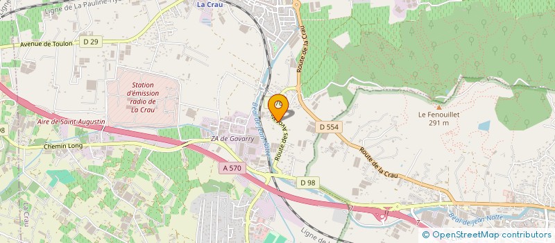 localisation de l'entreprise MADAME JESSICA BARTOLI  LA CRAU