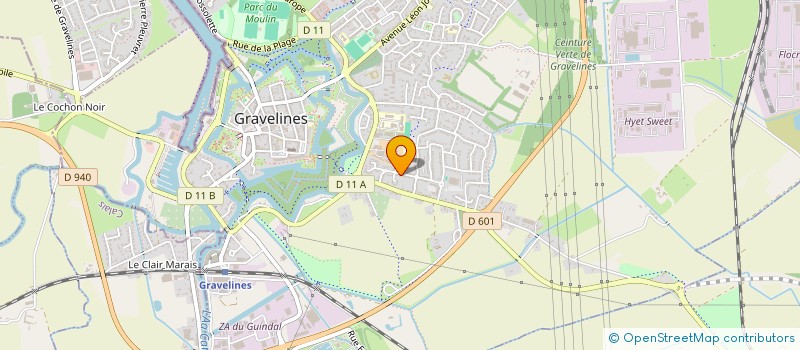 localisation de l'entreprise MADAME JESSICA BECQUET  GRAVELINES