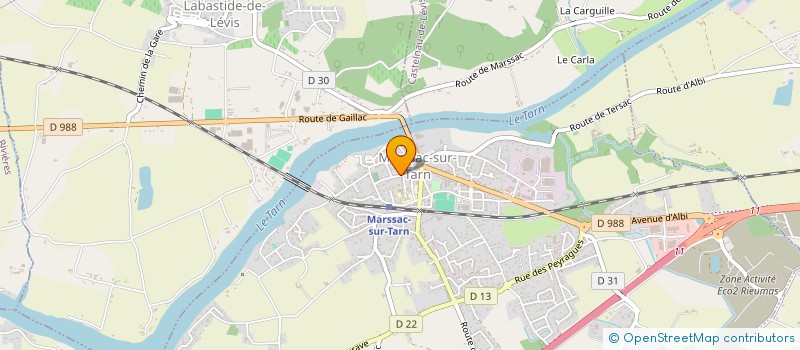 localisation de l'entreprise MADAME JESSICA BEGA  MARSSAC-SUR-TARN