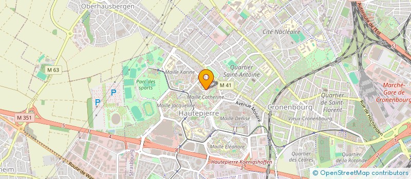 localisation de l'entreprise MADAME JESSICA BELTZUNG à STRASBOURG