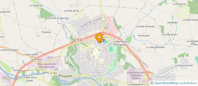 localisation de l'entreprise MADAME JESSICA BENOIT à JOSSELIN