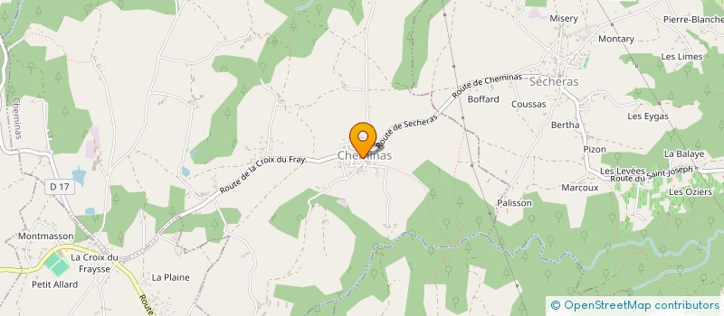 localisation de l'entreprise MADAME JESSICA BESSEAS  CHEMINAS