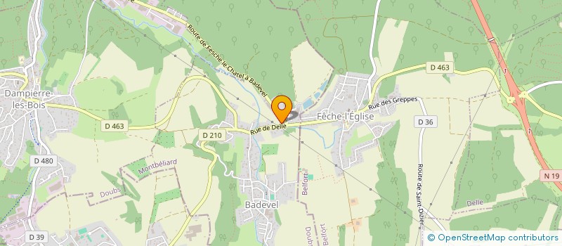 localisation de l'entreprise MADAME JESSICA BEUDEZ  BADEVEL