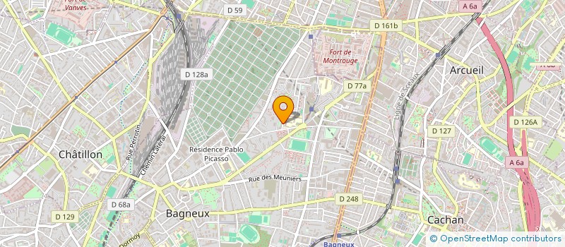 localisation de l'entreprise MADAME JESSICA BIAGNE à BAGNEUX