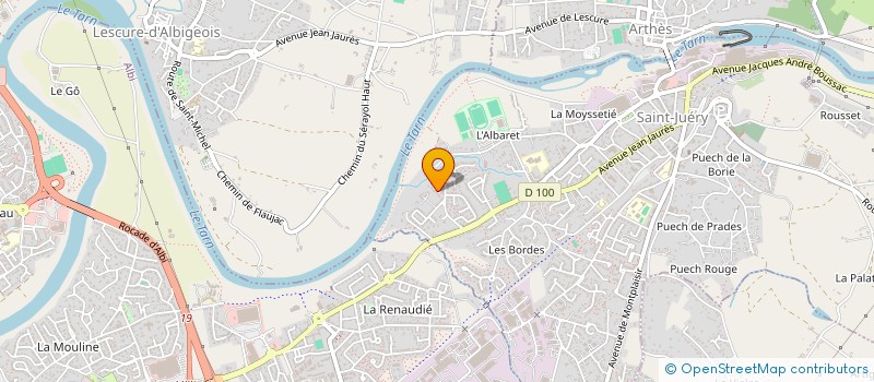 localisation de l'entreprise MADAME JESSICA BILLER  SAINT-JUERY