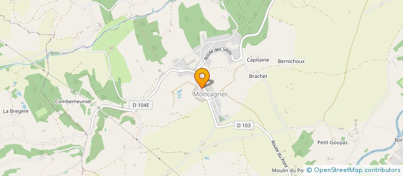 localisation de l'entreprise MADAME JESSICA BINET  MONTAGRIER