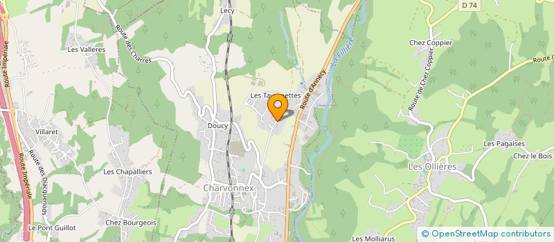 localisation de l'entreprise MADAME JESSICA BLANC  CHARVONNEX